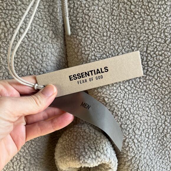 Fear of God Essentials Men's Polar Fleece Pants 'Seal' Grey Size M. NEW - Picture 6 of 10